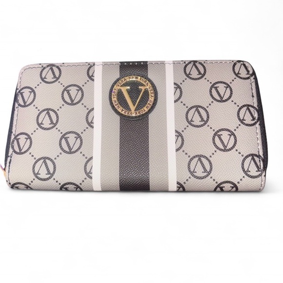 Vera Wang New York Handbags - Vera Wang New York Vera Signature Zip Around Monogram Wallet